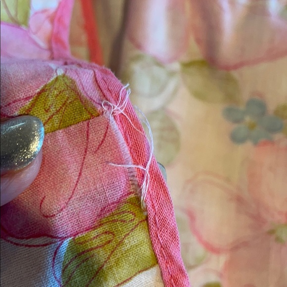 Grandma’s Apron Pink Handmade Homemade Floral - Picture 10 of 16